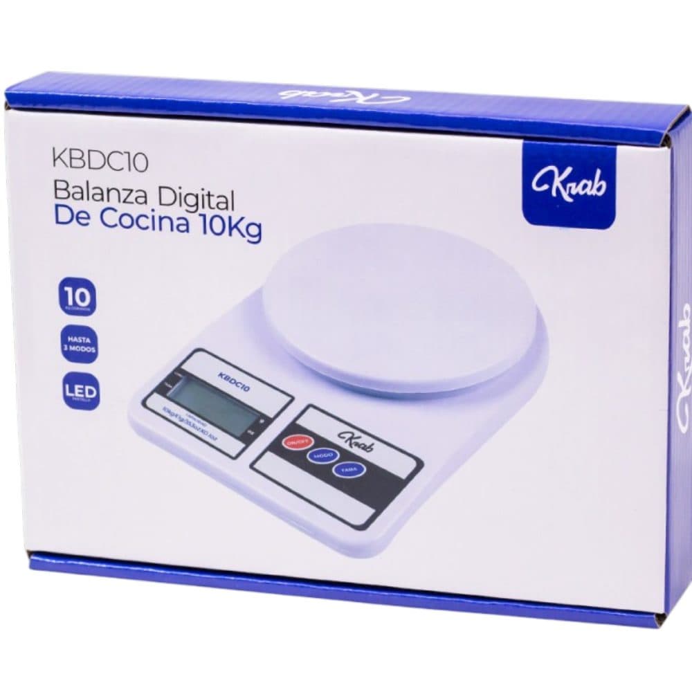 Amostra Balanca Digital Krab Branco