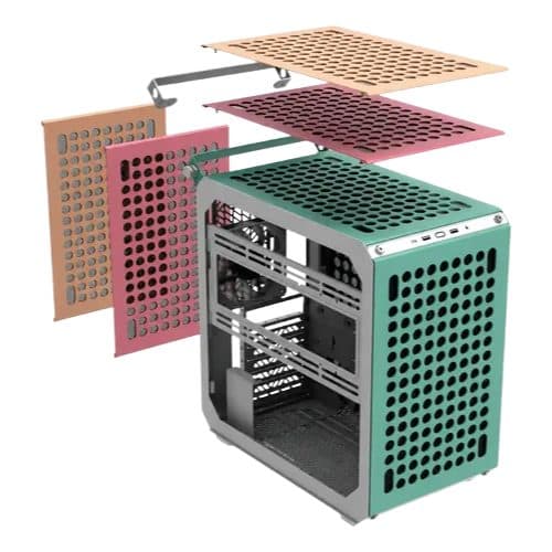 Gabinete Cooler Master Qube 500 Flatpack Macaron Mid Tower