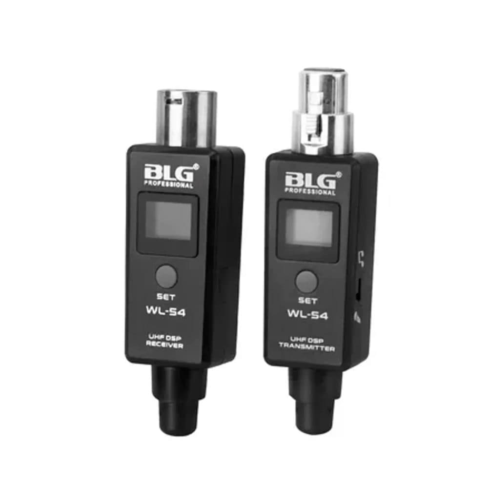 Microfone Transmissor Blg Wl 54 Fio Xlr Uhf