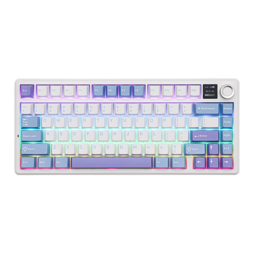 Teclado Mecanico Aula F75 Rbg 75 Ice Vein