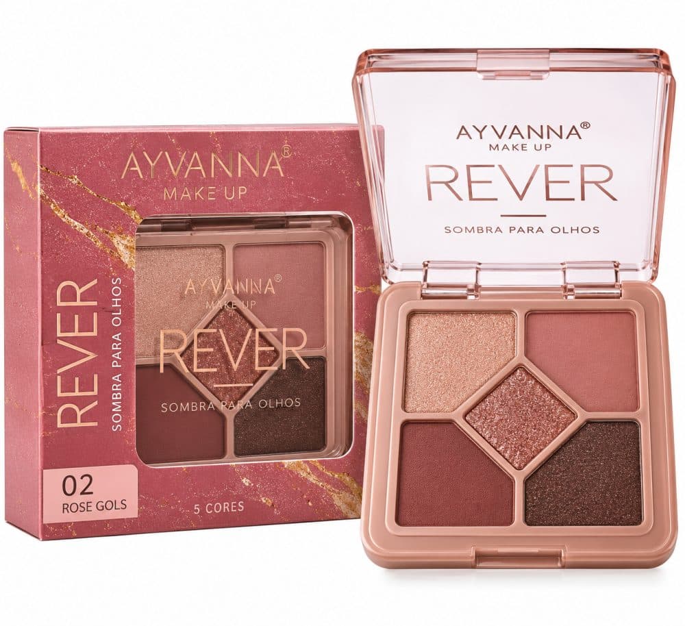 Sombra Olho Ayvanna Rever 02 Rose Gold