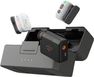 DJI Microfone Wireles Mini 2S 2TX 1RX Charging Case