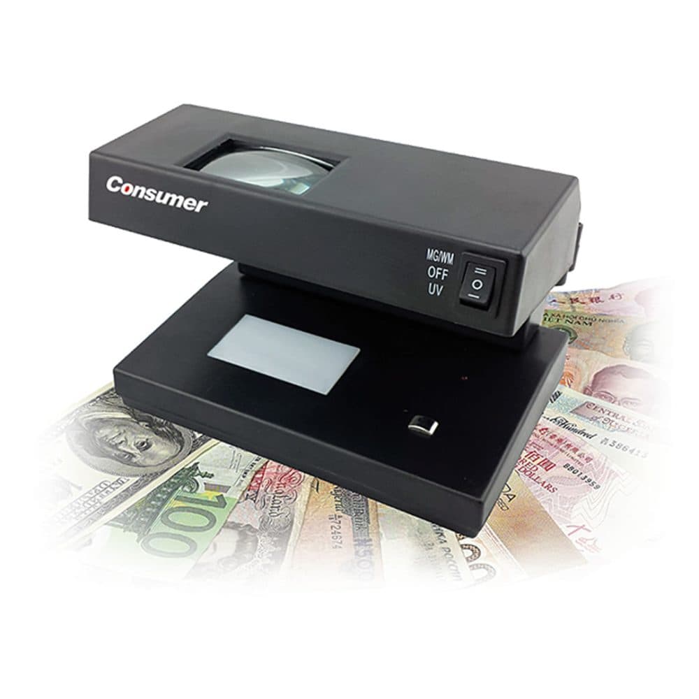 Detector De Billetes Falsos Uv Mg Consumer Grande