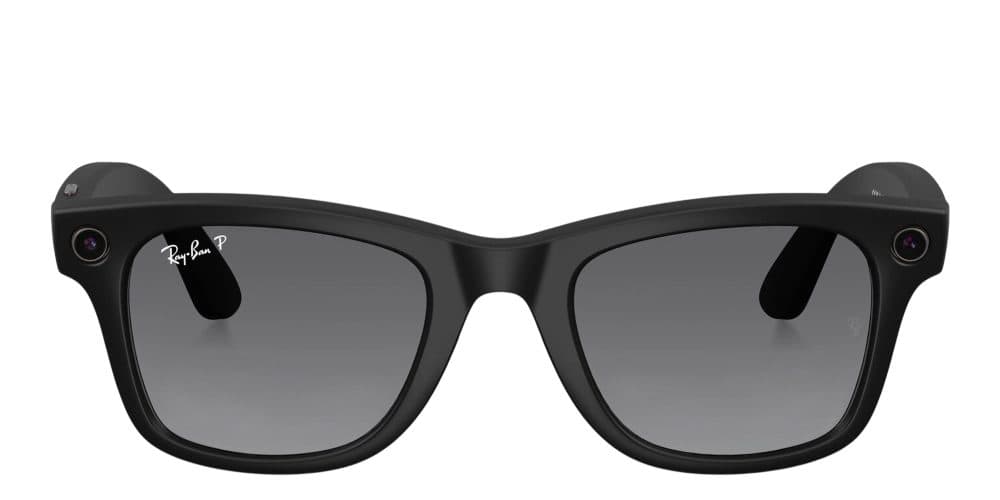 Oculos Ray Ban Meta Wayfarer G2 Meta Matteblack Clear