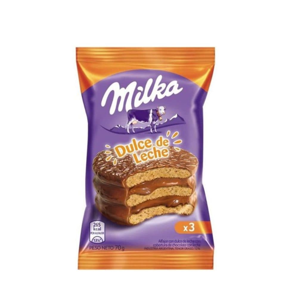 Alfajor Milka Doce De Leite 70G X6