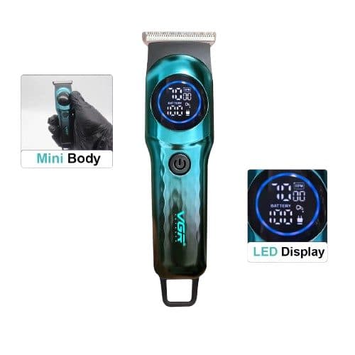 Barbeador Vgr Voyager 966 Hair Trimmer Green Recarregavel