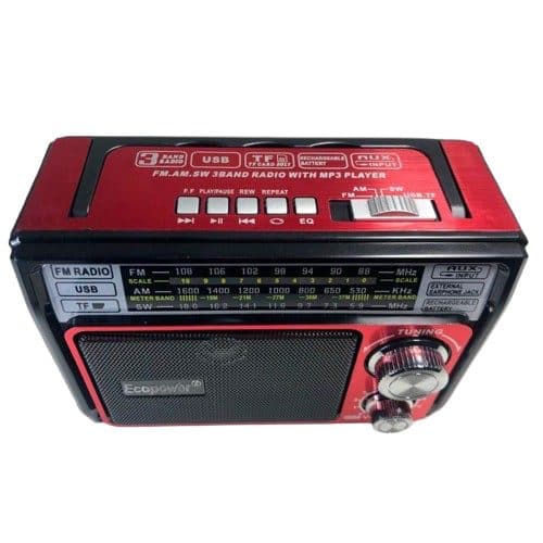 Radio Portatil Ecopower USB Sd Fm Am