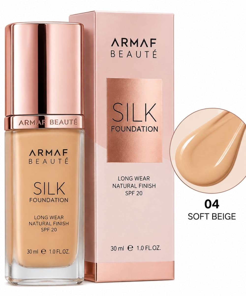 Base Facial Armaf Beaute Silk Foundation Soft Beige 04