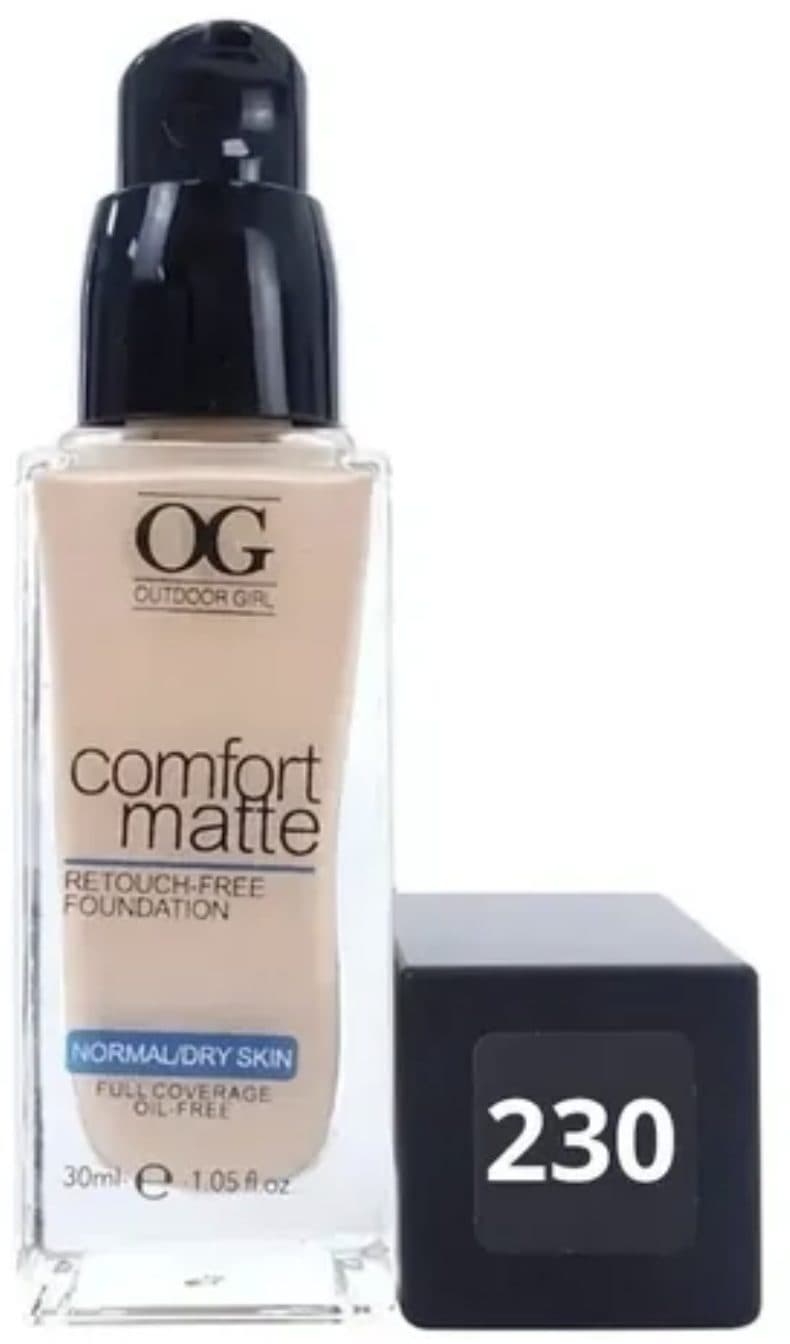 Base Facial Og Comfort Matte Liquid 230 Rich Tan 30ML