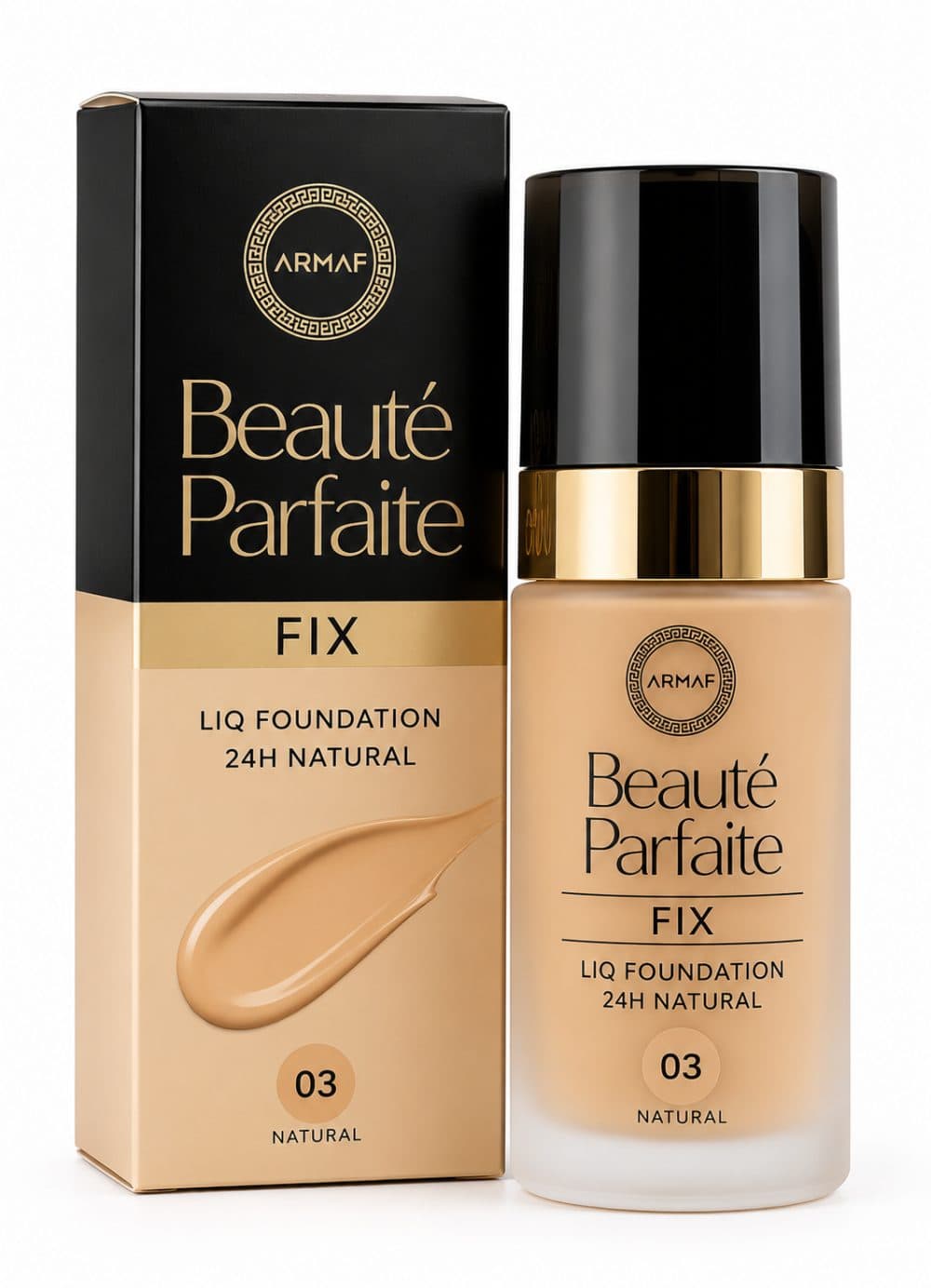 Base Facial Armaf Beaute Parfaite Fix Liq Foundation 24H Natural 03