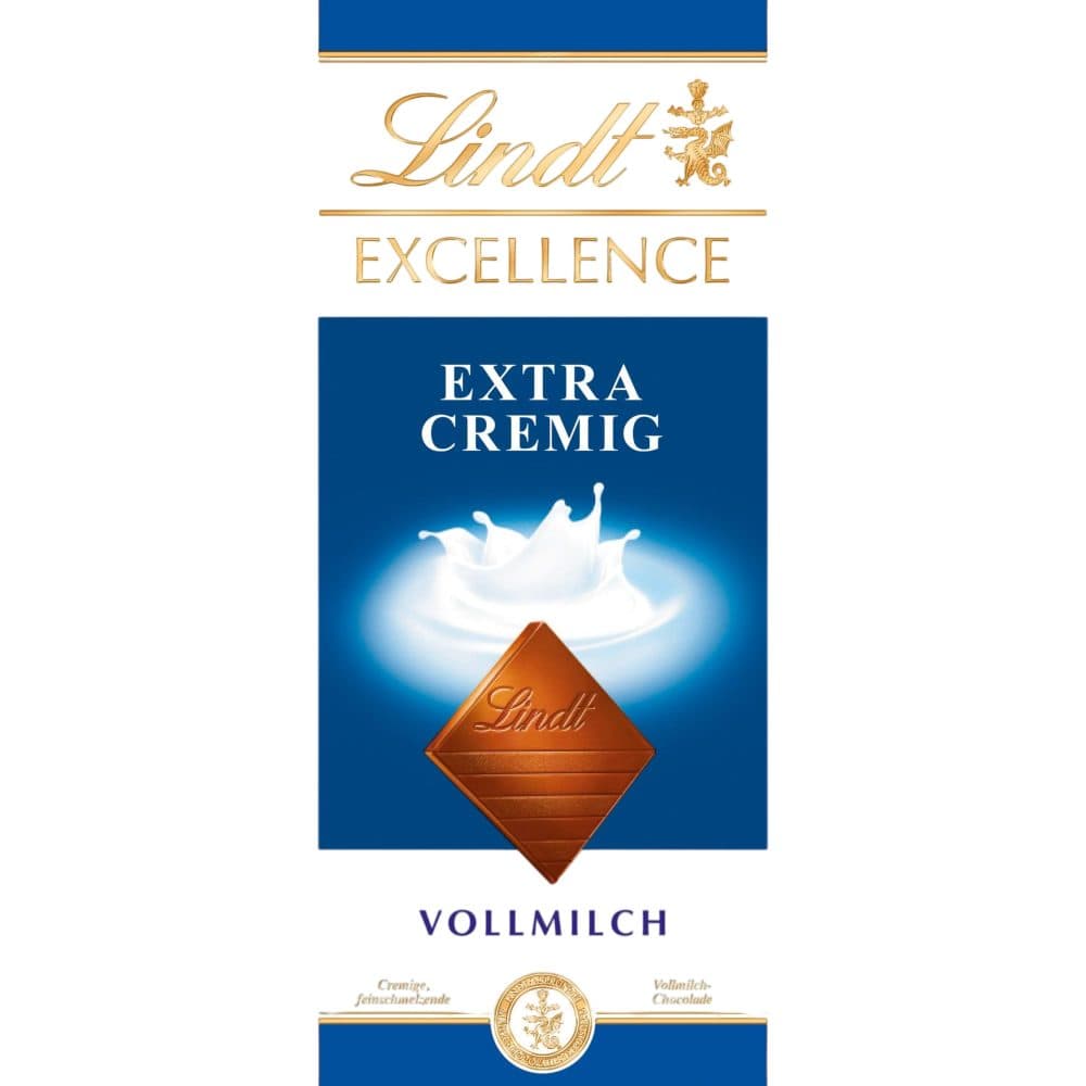 Chocolate Lindt Exelence Extra Cremig Vollmilch 100G