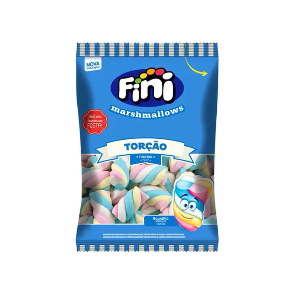 Doce Marshmallows Fini Tor Ao Baunilha 250G