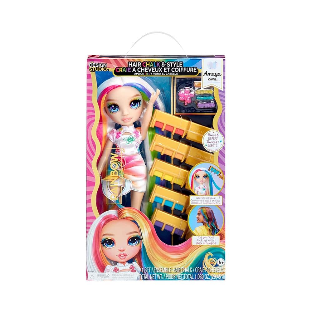 Boneca Mga Entertainment Rainbow High Hair Chalk Style Amaya Raine Euc