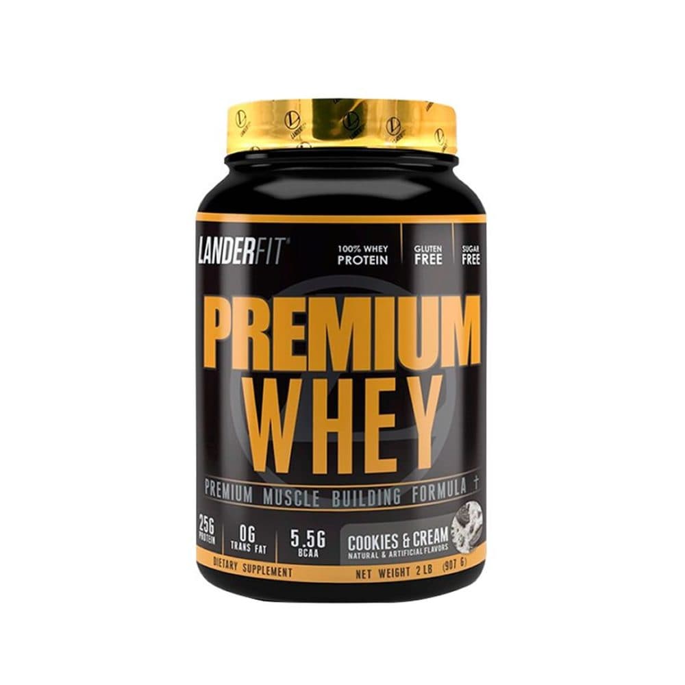 Suplemento Landerfit Premium Whey Cookies Cream 2LB