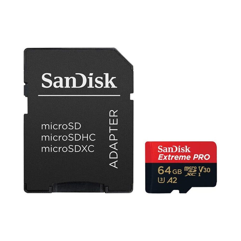 SanDisk Memoria Micro Sd Extreme Pro 200 U3 Adaptador 64GB