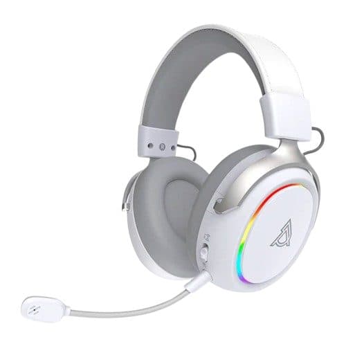 Fone Microfone Ajazz Max Gaming RGB Wir Cinz