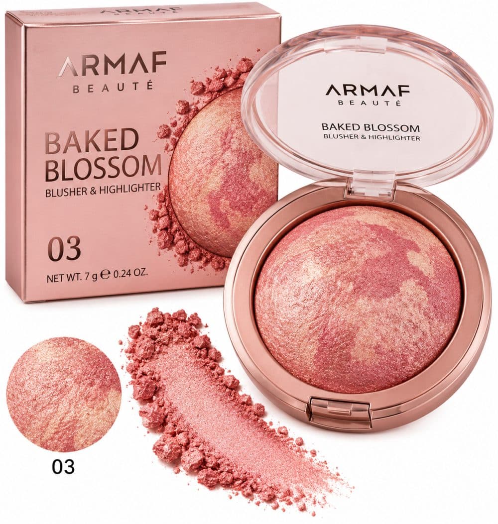 Blush Iluminador Armaf Beaute Baked Blossom 03