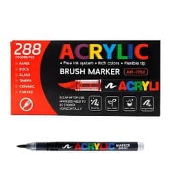 Marcador Acrilico Guangna Gn 288 288 Cores Ponta Pincel