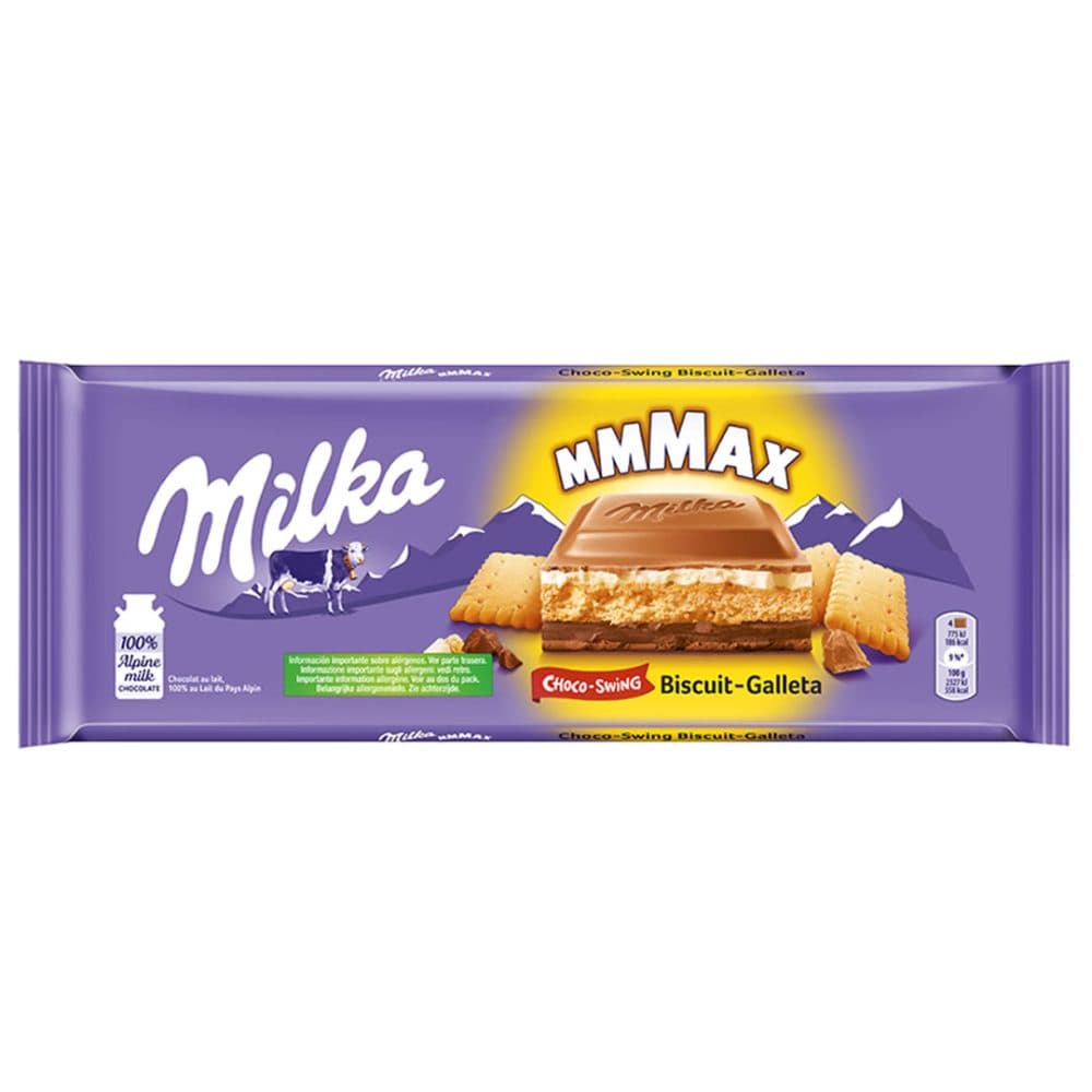 Barra De Chocolate Milka Swing Biscuit