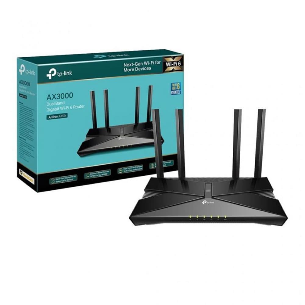 TP-Link Router Archer Ax 50 6 Band Mu Mimo