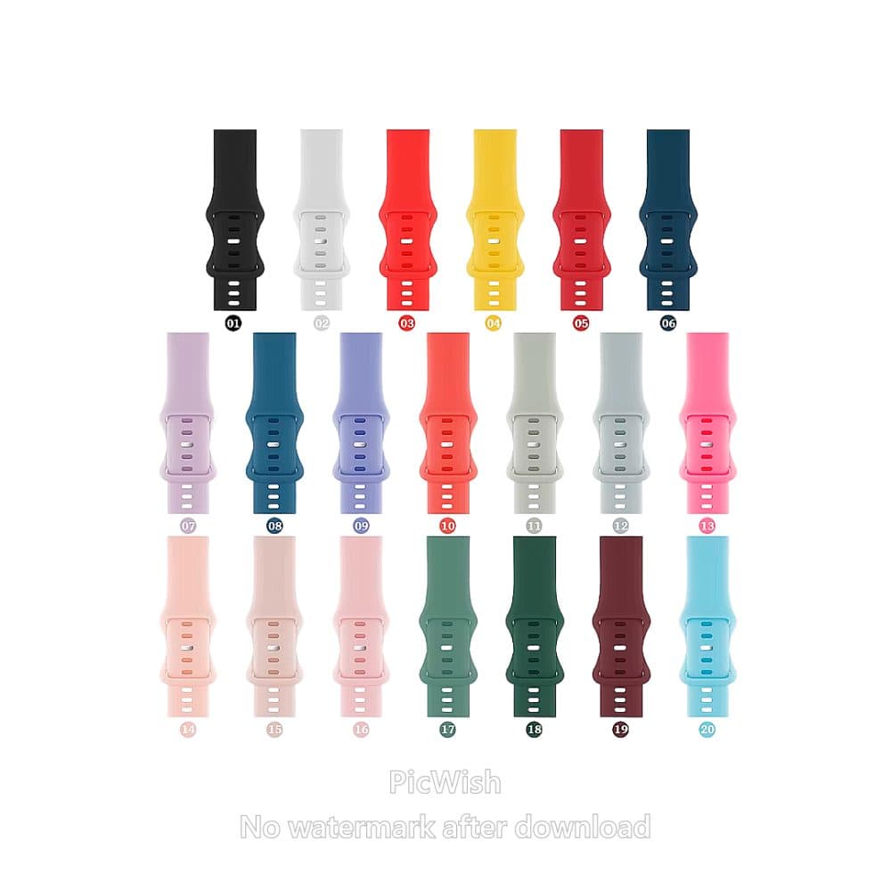 Pulseira Watch Borracha Liso 42 44 45 Colorido