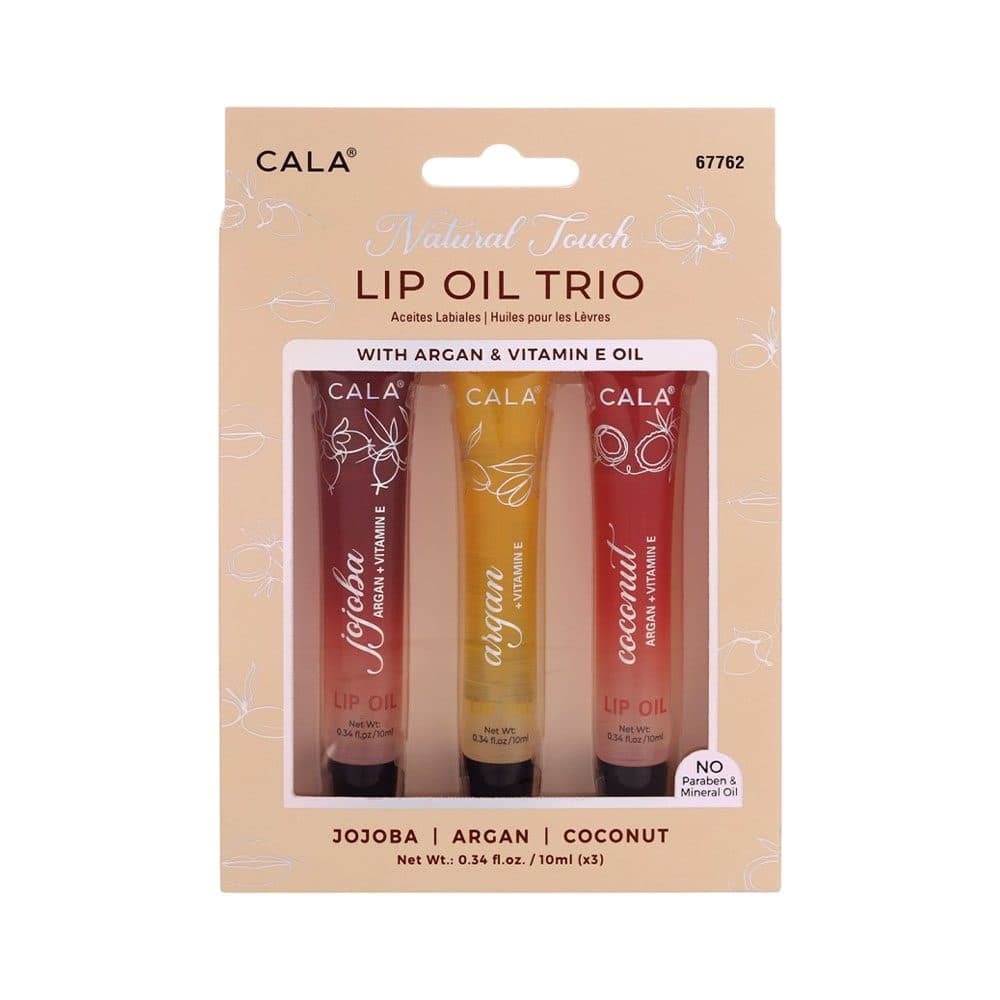 Set De Cosmeticos Cala Natural Touch Lip Oil Trio 3 Pecas