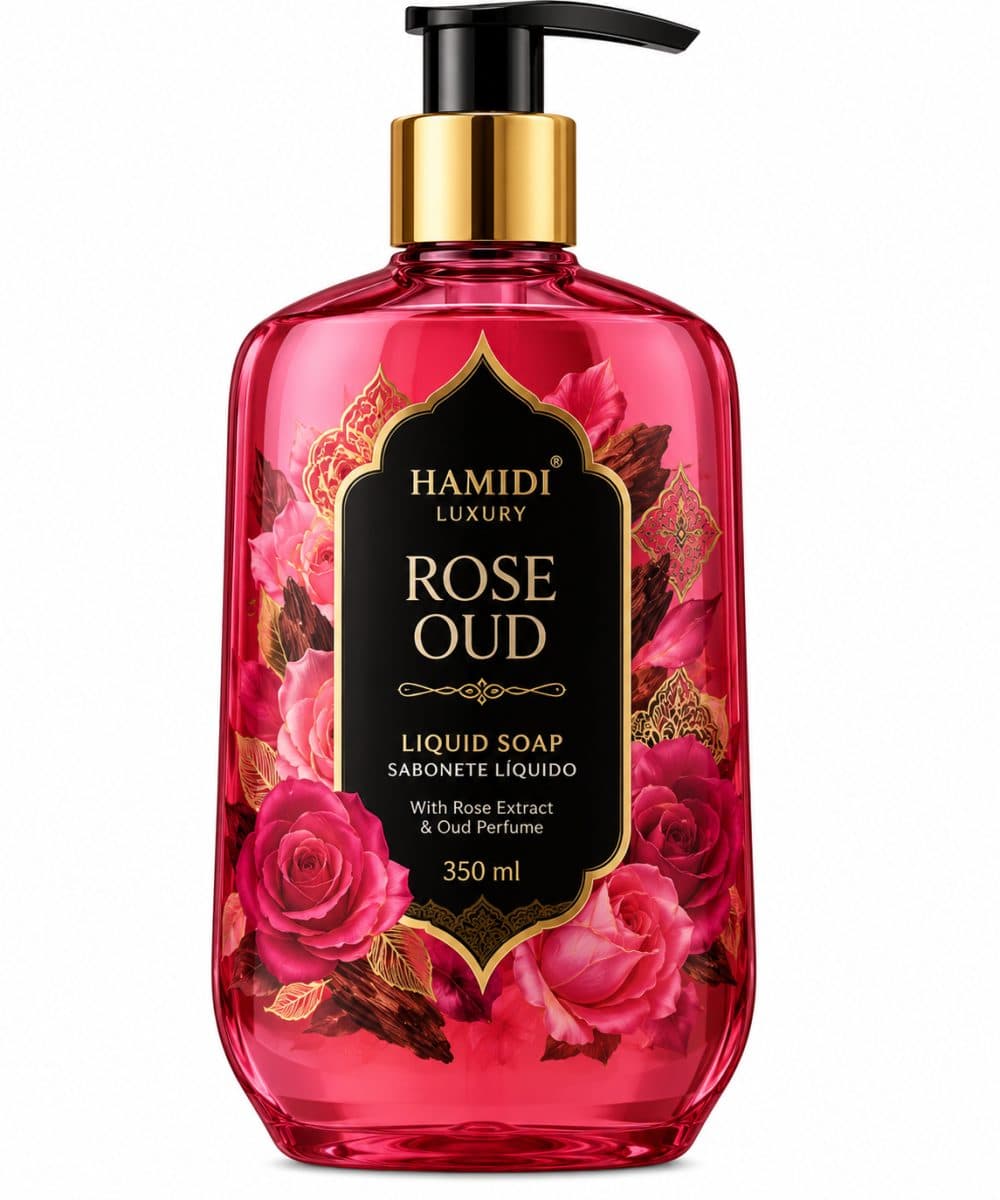 Sabonete Liquido Hamidi Luxury Rose Oud 350ML