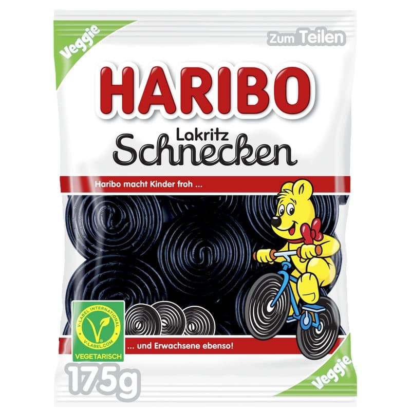 Bala Haribo Lakritz Schnecken Veggie 175G