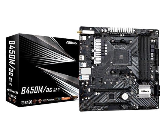 Mb AM4 Asrock B450M Ac R2 0 Hdmi Atx Wif 90 Aouayaz