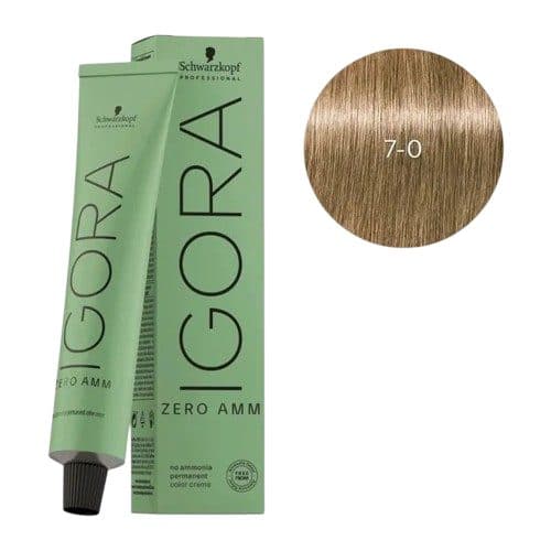 Tinta Cabelo Schwarzkopf Igora Zero Amm 7 0 60G Lo Ao 60ML