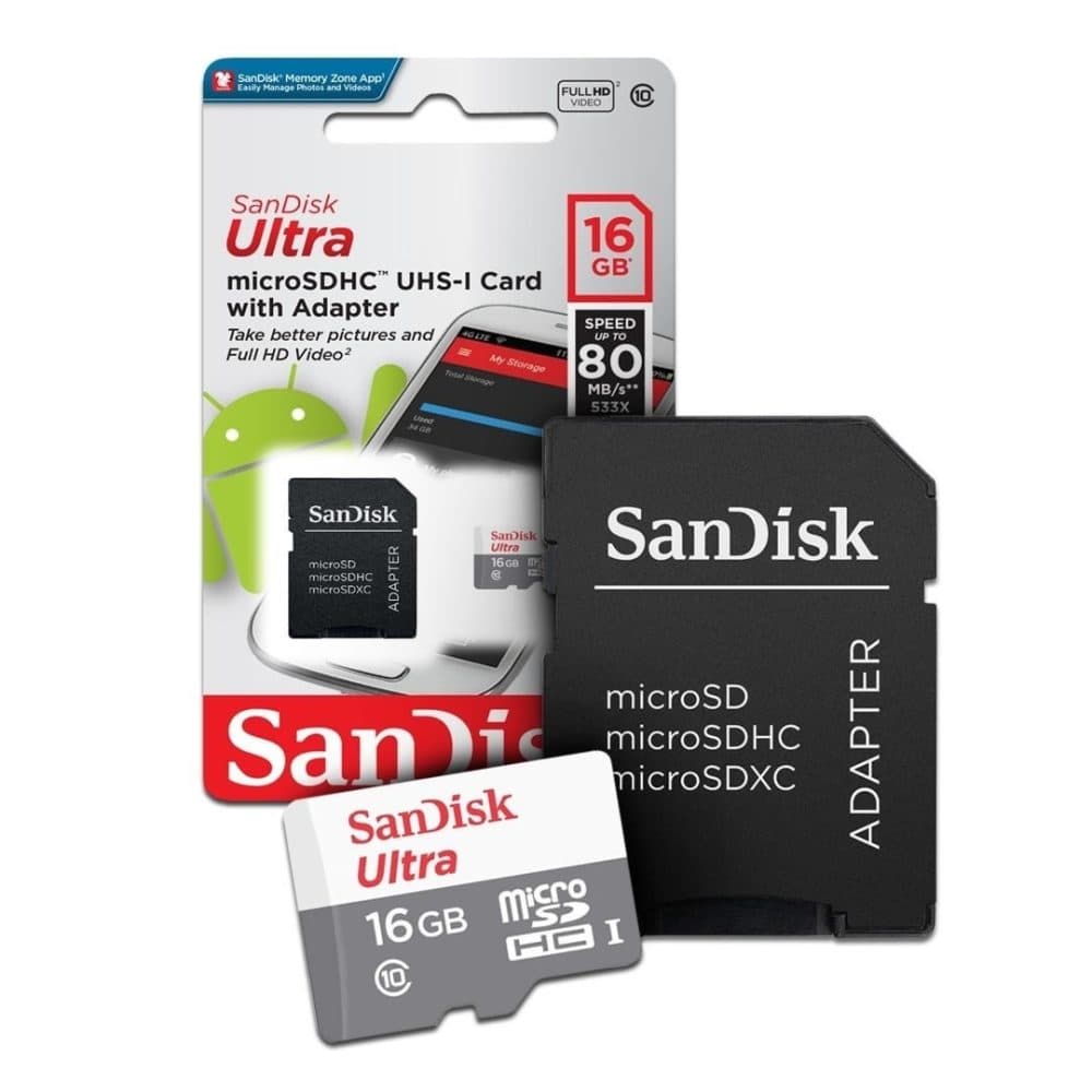 SanDisk Memoria Micro Sd Ultra Clase 10 Adaptador