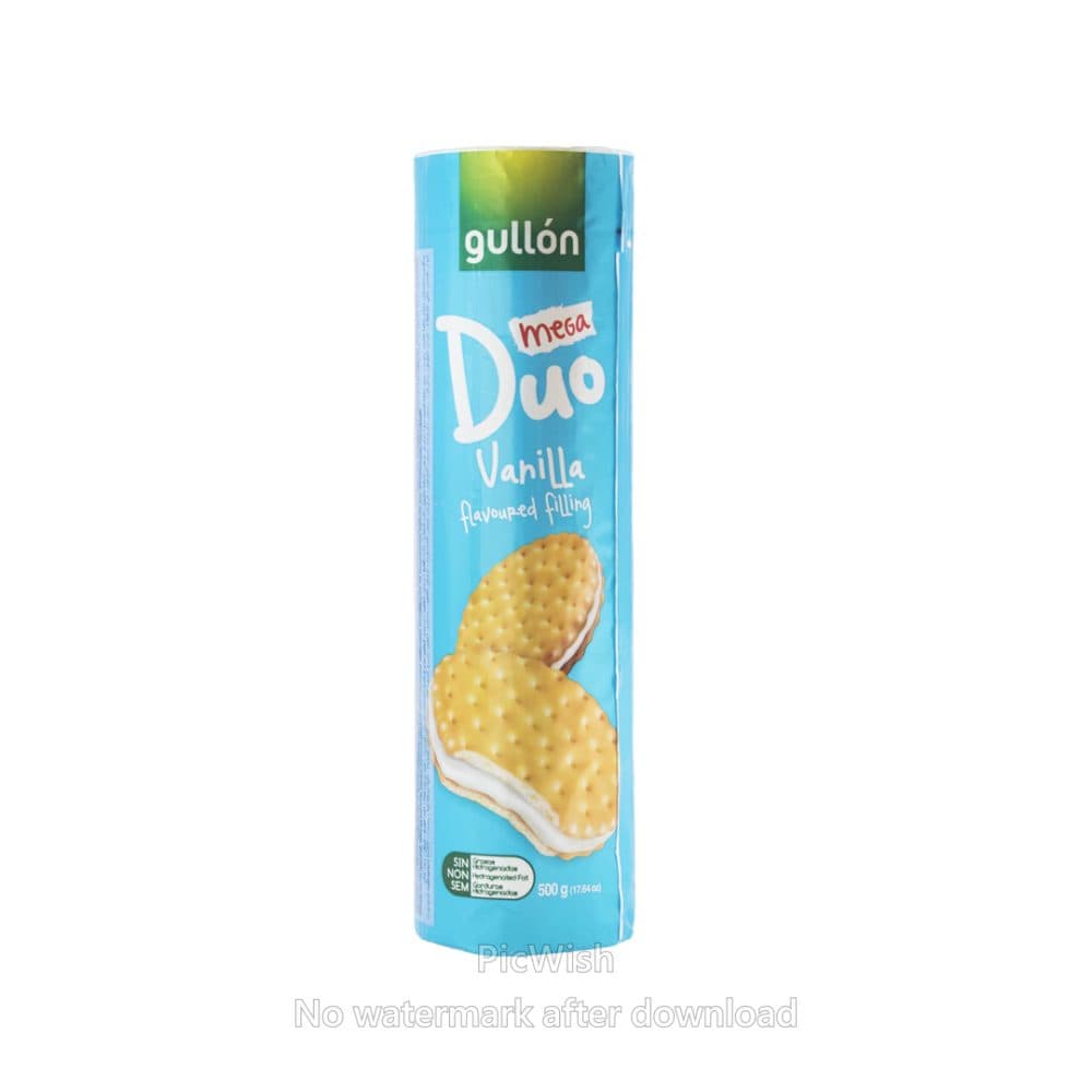 Biscoito Gullon Mega Duo Vanilla 500G