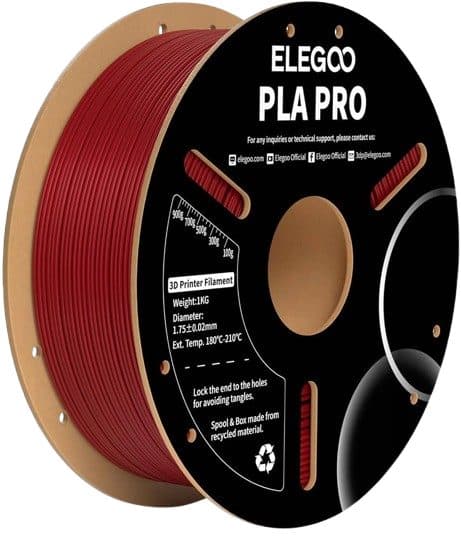Filamento Impressora 3D Elegoo Pla Pro Burgundy