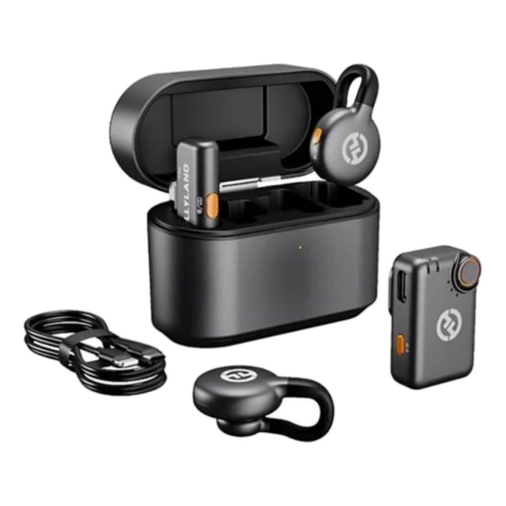Microfone Lapela Wir Hollyland Lark M2S Mini Combo 2TX 2RX