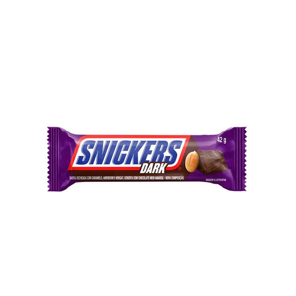 Chocolate Snickers Dark Amendoi Nougat 42G