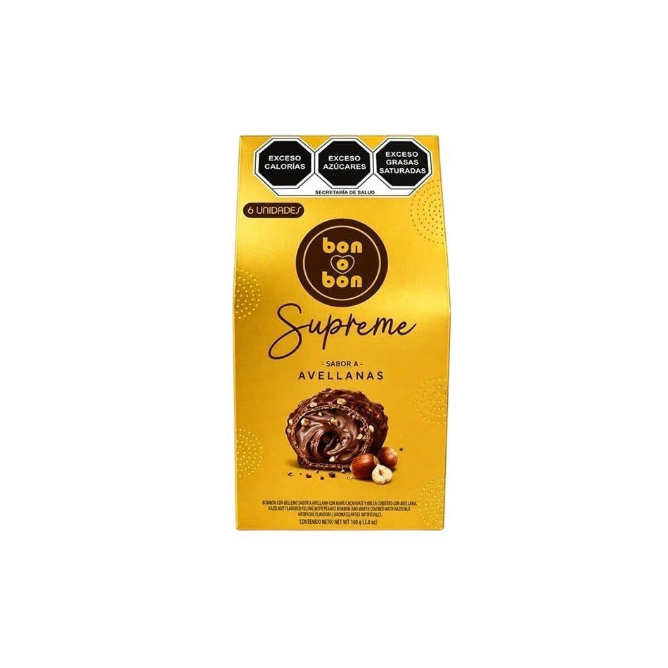 Bombom Bon Bon Supreme Avellanas 18G