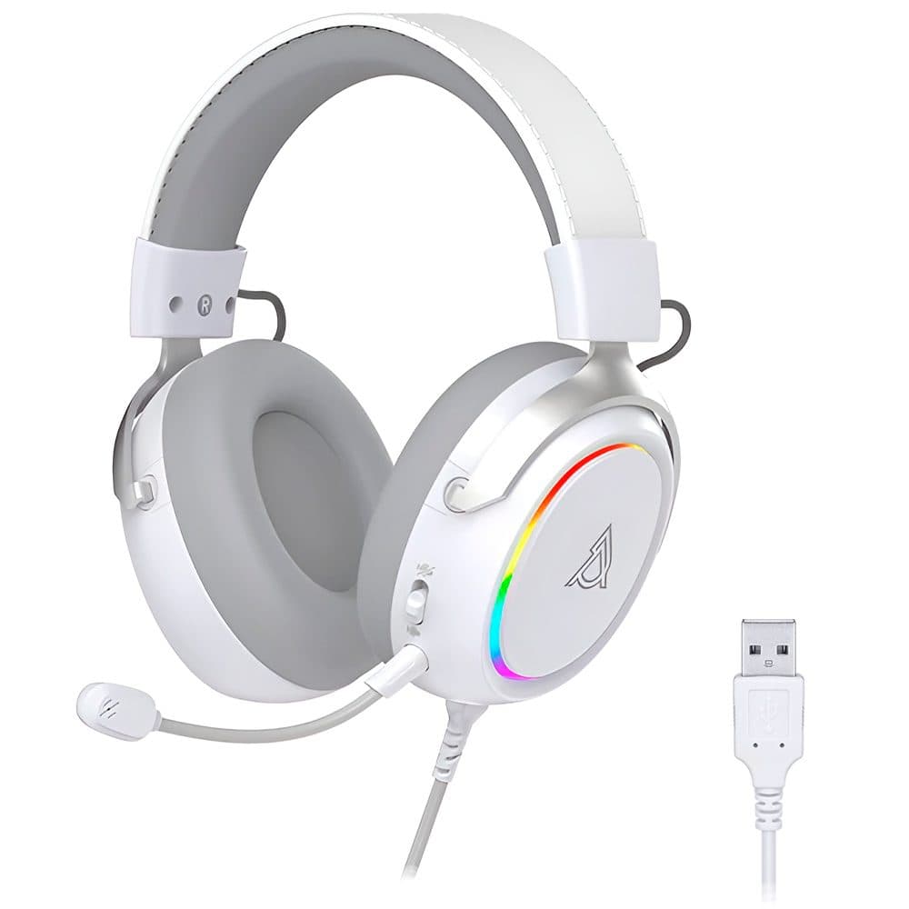 Fone Microfone Ajazz Gaming RGB USB