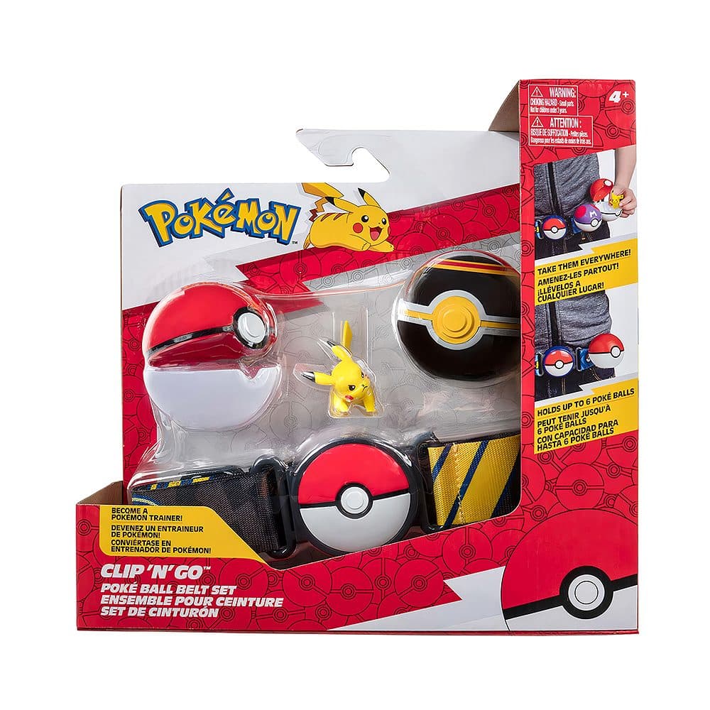 Kit De Jogo Pokemon Poke Ball Belt Set