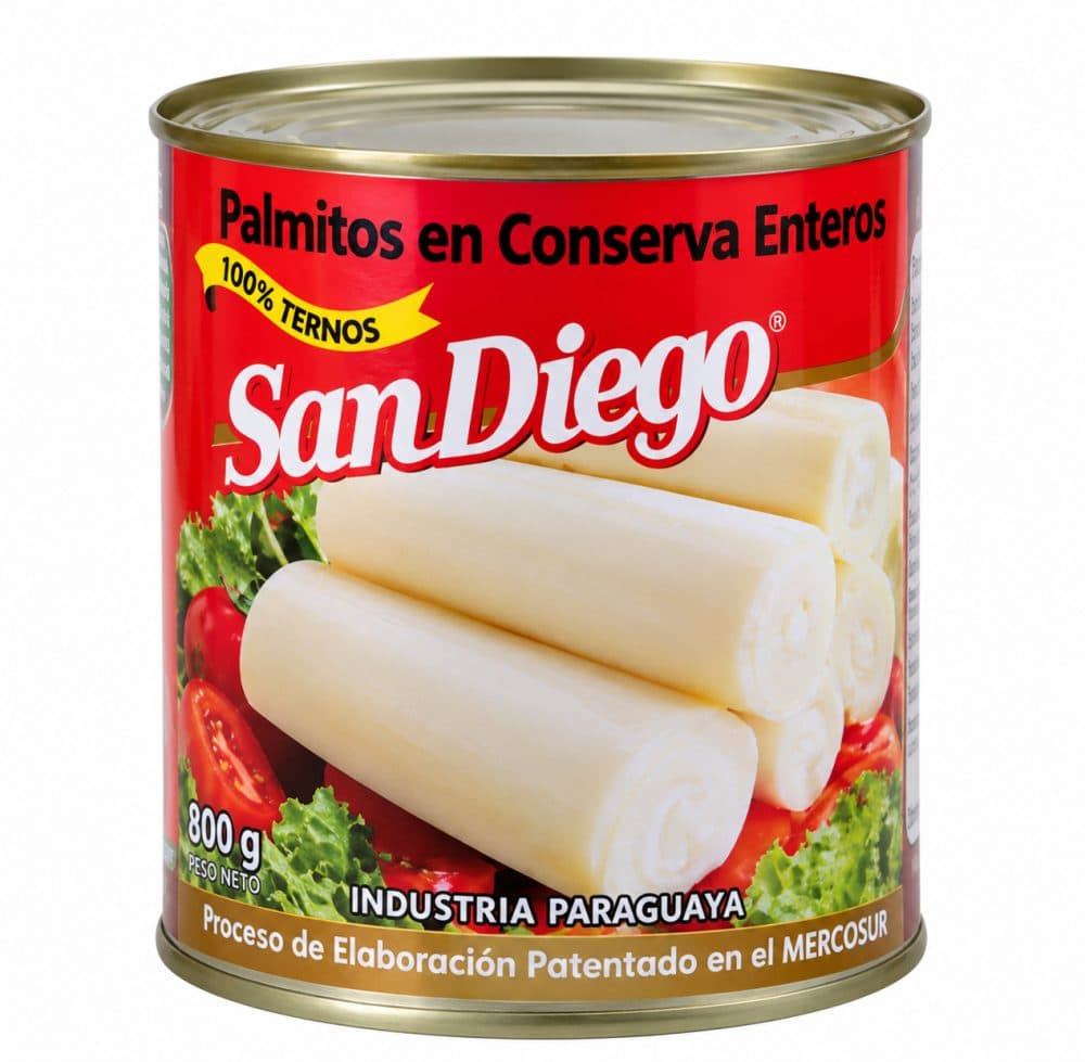 Palmitos San Diego Bandas 800G Lata