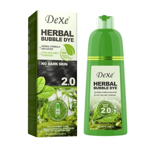 Shampoo Dexe Herbal Bubble Dye Natural Black 420ML