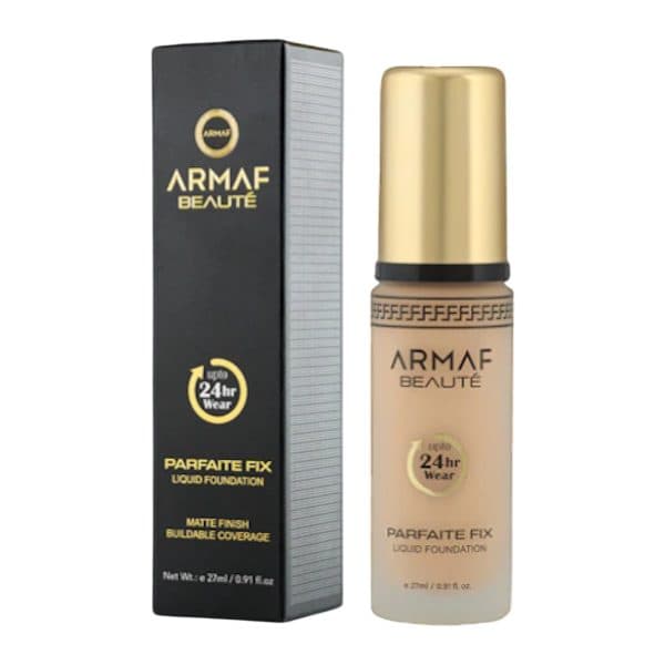 Base Facial Armaf Beaute Parfaite Fix Liq Foundation 24H Sand 06