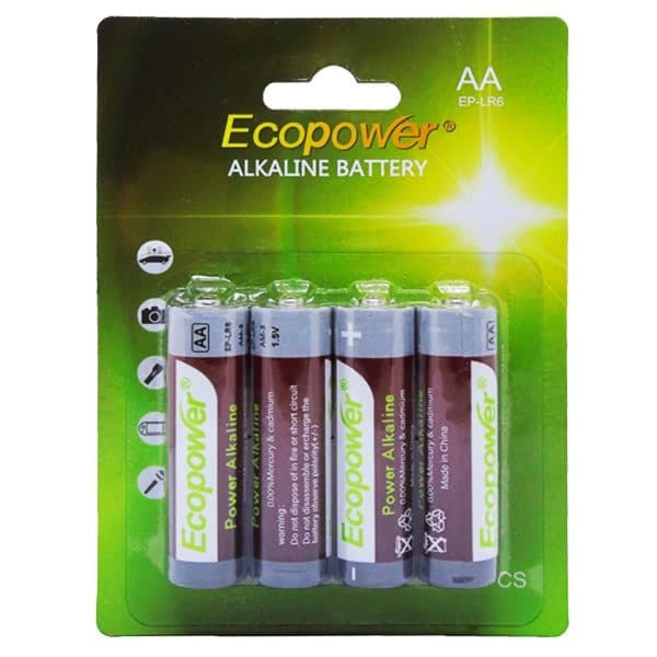 Pilha Ecopower Alkalina Aa 4