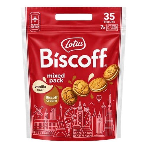 Biscoito Lotus Biscof Mixed Pack 350G