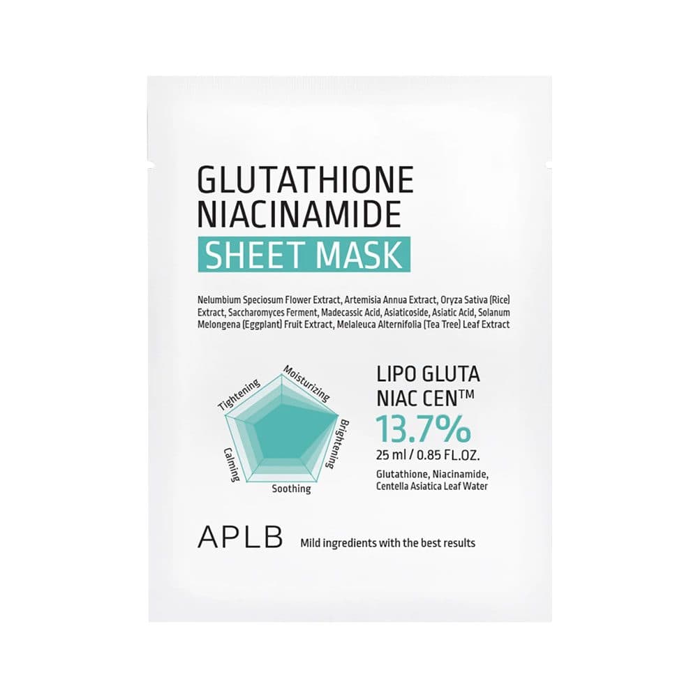 Mascara Facial Aplb Sheet Mask Glutathione Niacinamide 25ML