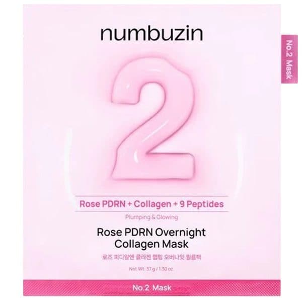 Mascara Facial Numbuzin 2 Rose Pdrn Overnight Collagen