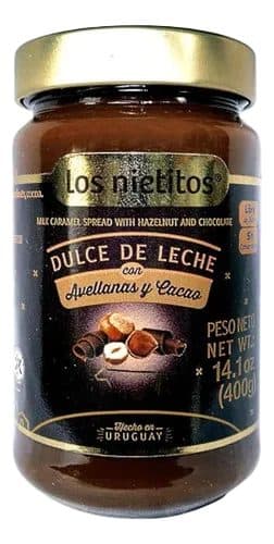 Doce De Leite Los Nietitos Avelas Cacao Vidrio 400G