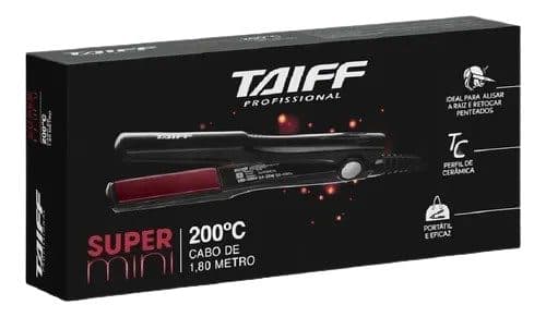 Prancha Taiff Super Mini Preto 200C Bivolt