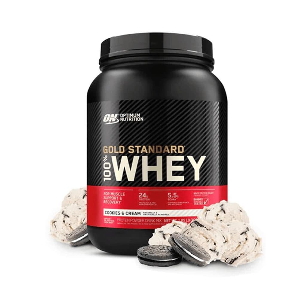 Proteina Optimun Nutrition Standard Whey Coockies Crean 2LB