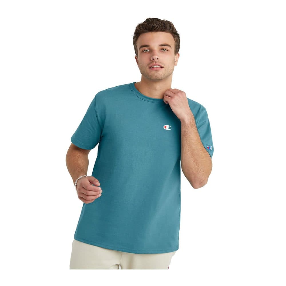 Remera Manga Corta Champion Heritage Agua