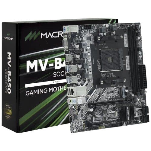 Mb AM4 Macrovip Hdmi DDR4 Vga USB Glam Som Atx